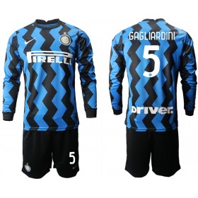 Completo Calcio Inter Milan Roberto Gagliardini 5 Bambino Divisa Prima 2020/2021 ML